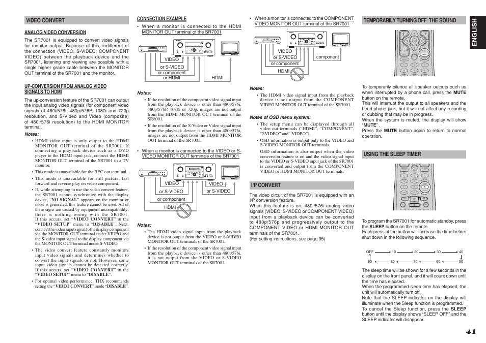 Marantz SR8001 User Manual | Page 44 / 79