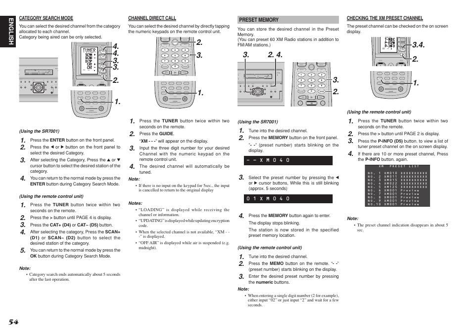 Use page, Learning remote controller rc8500sr | Marantz SR8001 User Manual | Page 57 / 79