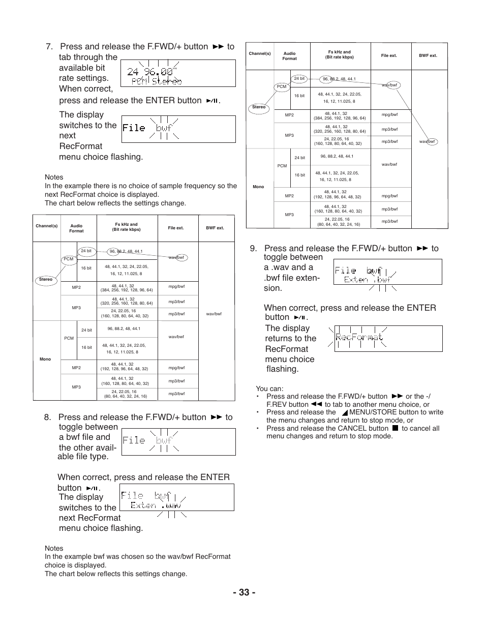 Marantz PMD671 User Manual | Page 33 / 63