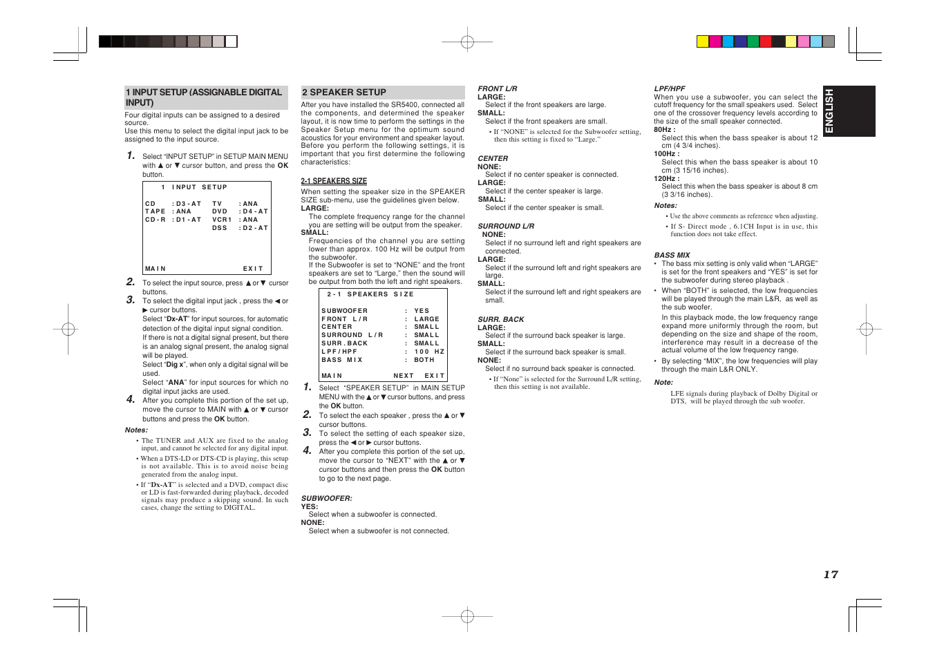 English | Marantz SR5400U User Manual | Page 20 / 36