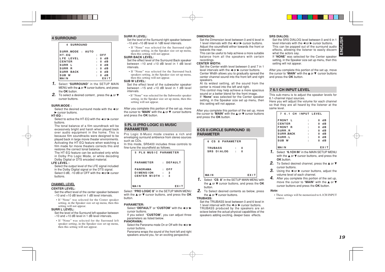 English | Marantz SR5400U User Manual | Page 22 / 36