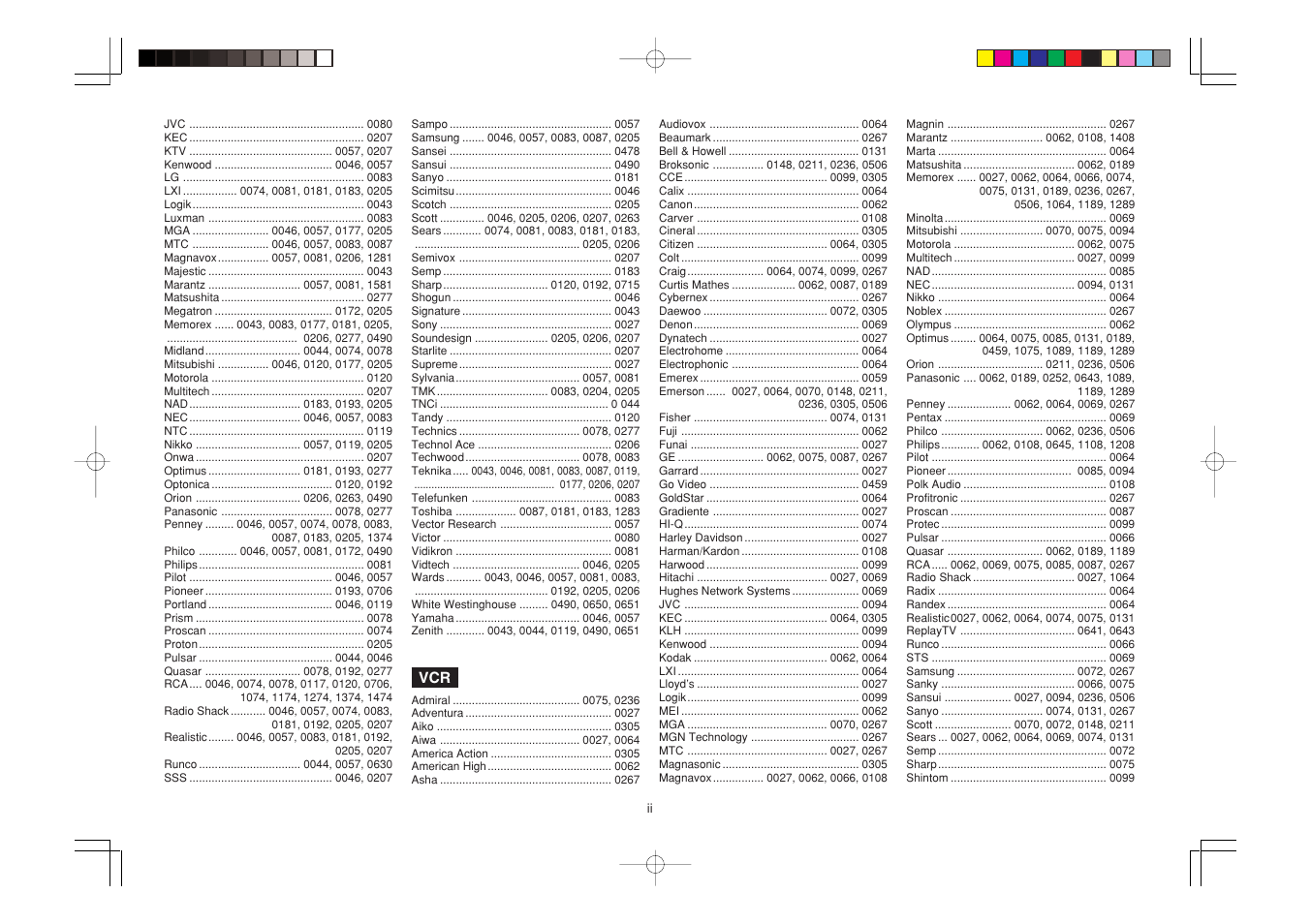 Marantz SR5400U User Manual | Page 34 / 36