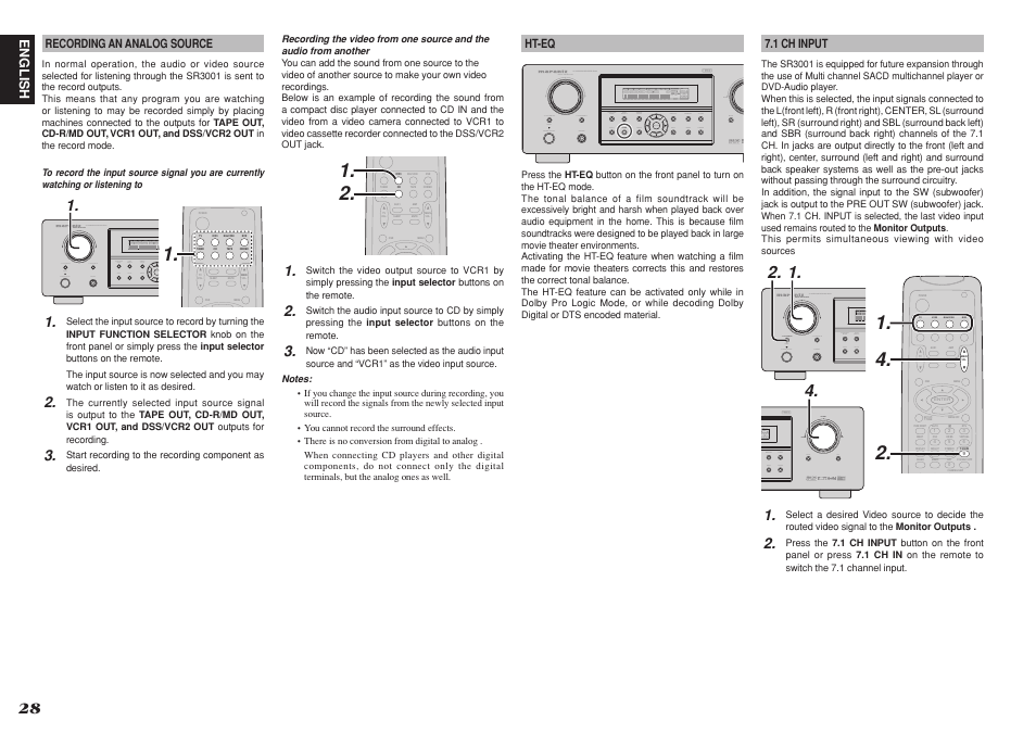 Marantz R3001 User Manual | Page 32 / 43