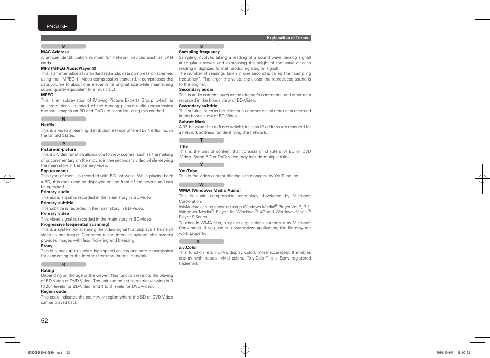 Marantz 5411 10470 007M User Manual | Page 56 / 72
