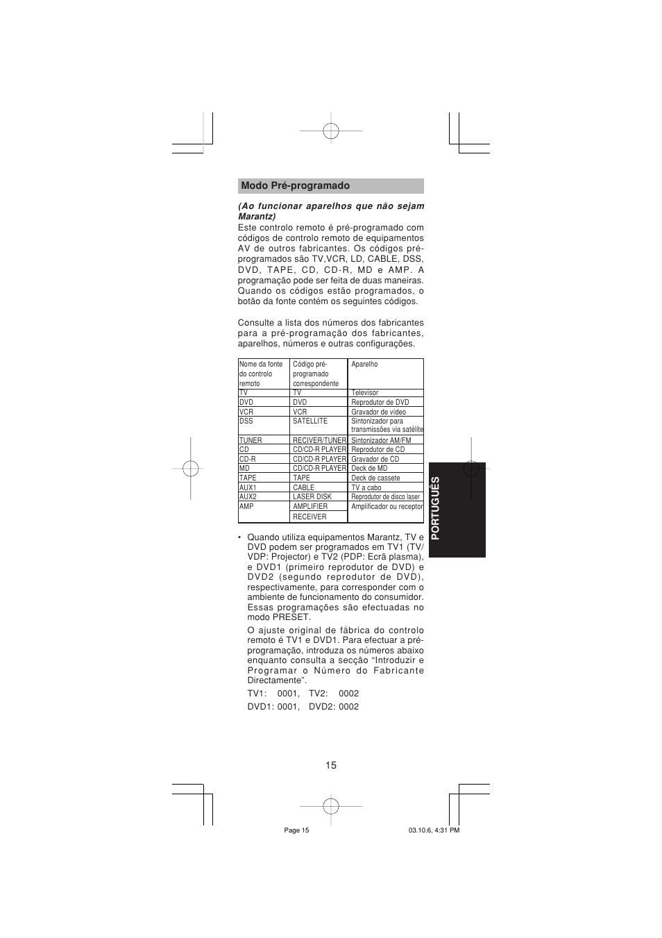 Marantz RC1400 User Manual | Page 154 / 191