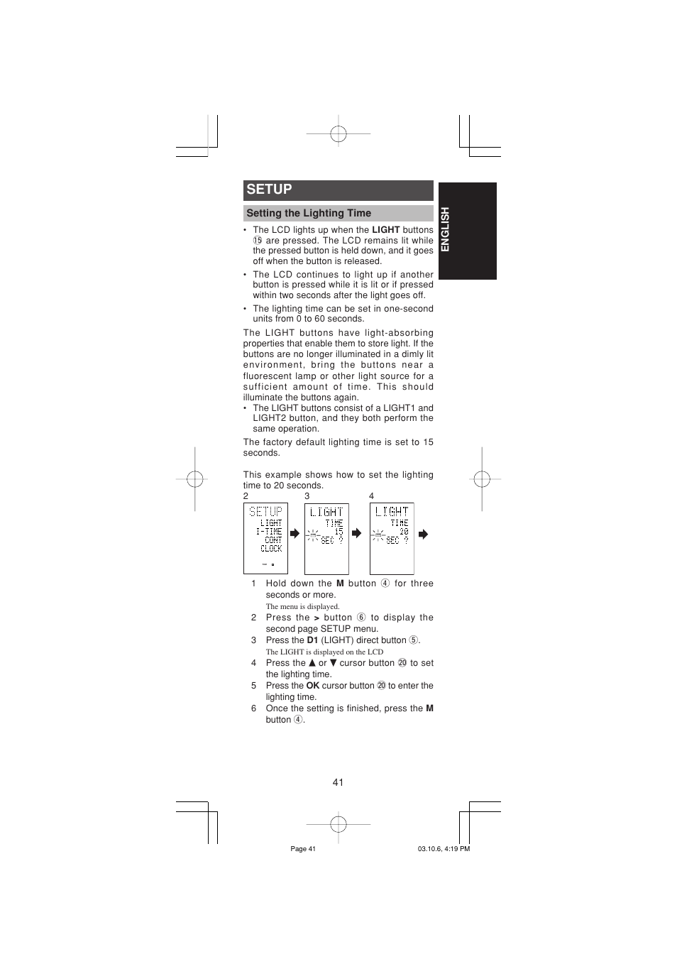 Setup | Marantz RC1400 User Manual | Page 43 / 191