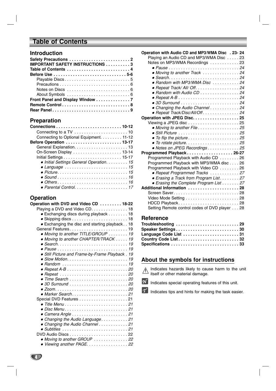 Marantz VC5400 User Manual | Page 4 / 34