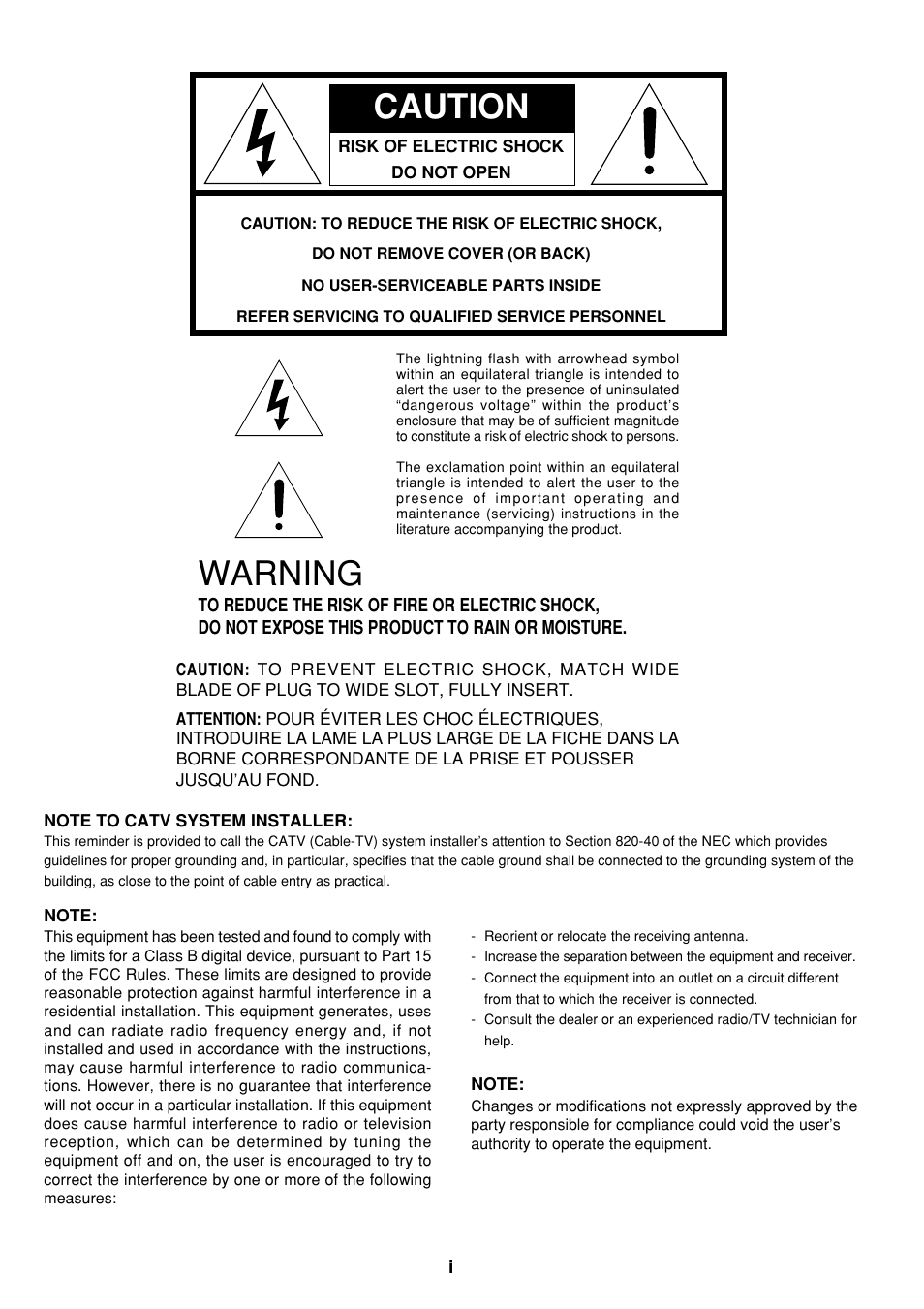 Caution, Warning, English | Marantz DV4300 User Manual | Page 2 / 47