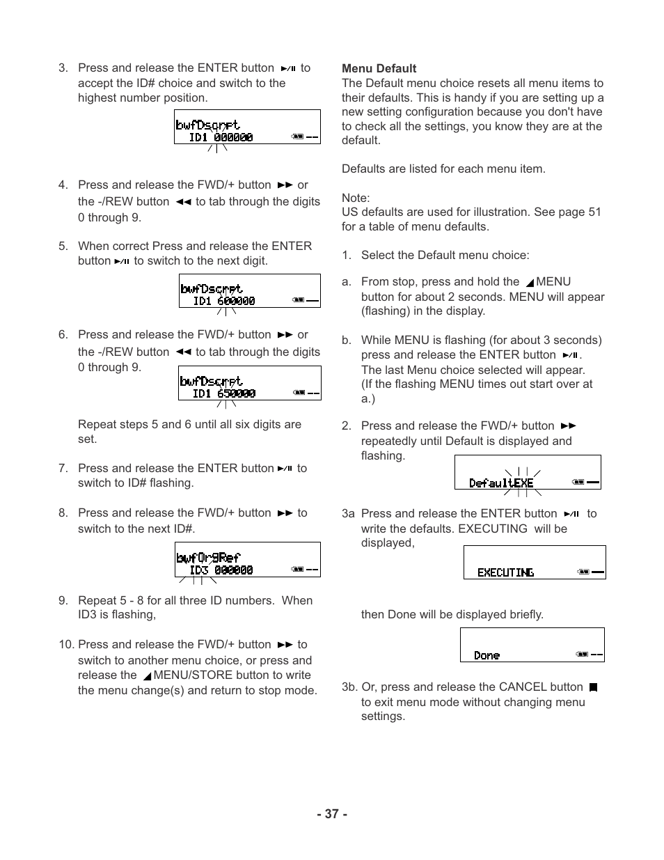 Marantz PMD670 User Manual | Page 37 / 53