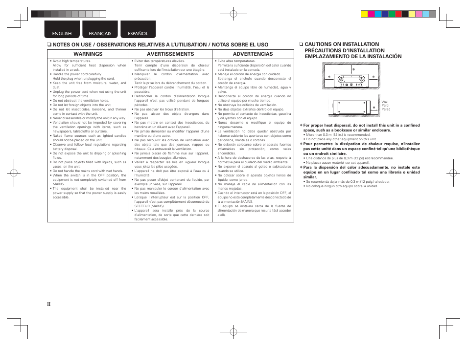 Ii n | Marantz M-CR603 User Manual | Page 4 / 52