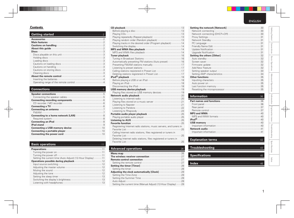 Marantz M-CR603 User Manual | Page 5 / 52