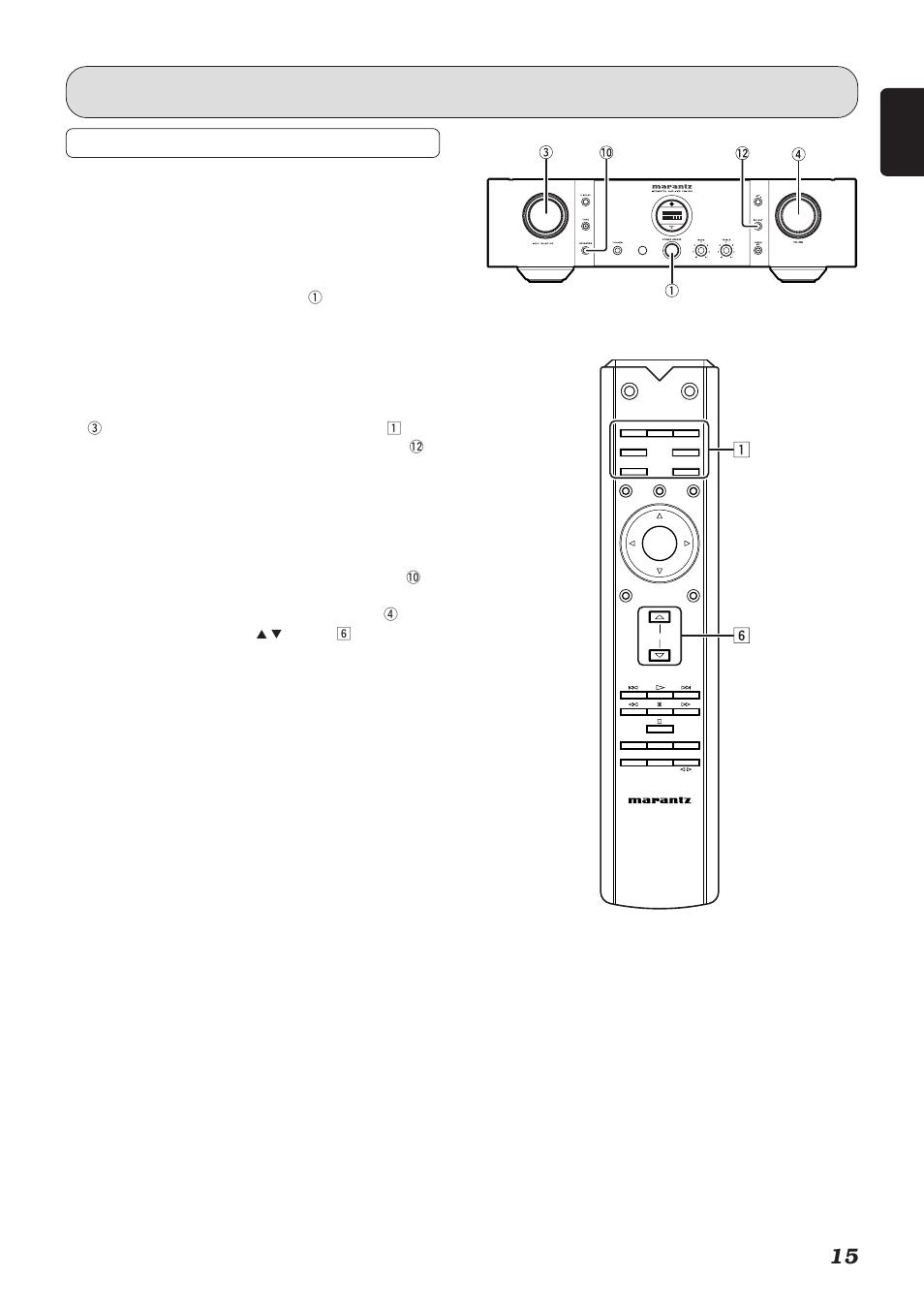 Recording, Basic operation, English | Marantz Reference Series PM-15S1 User Manual | Page 19 / 28