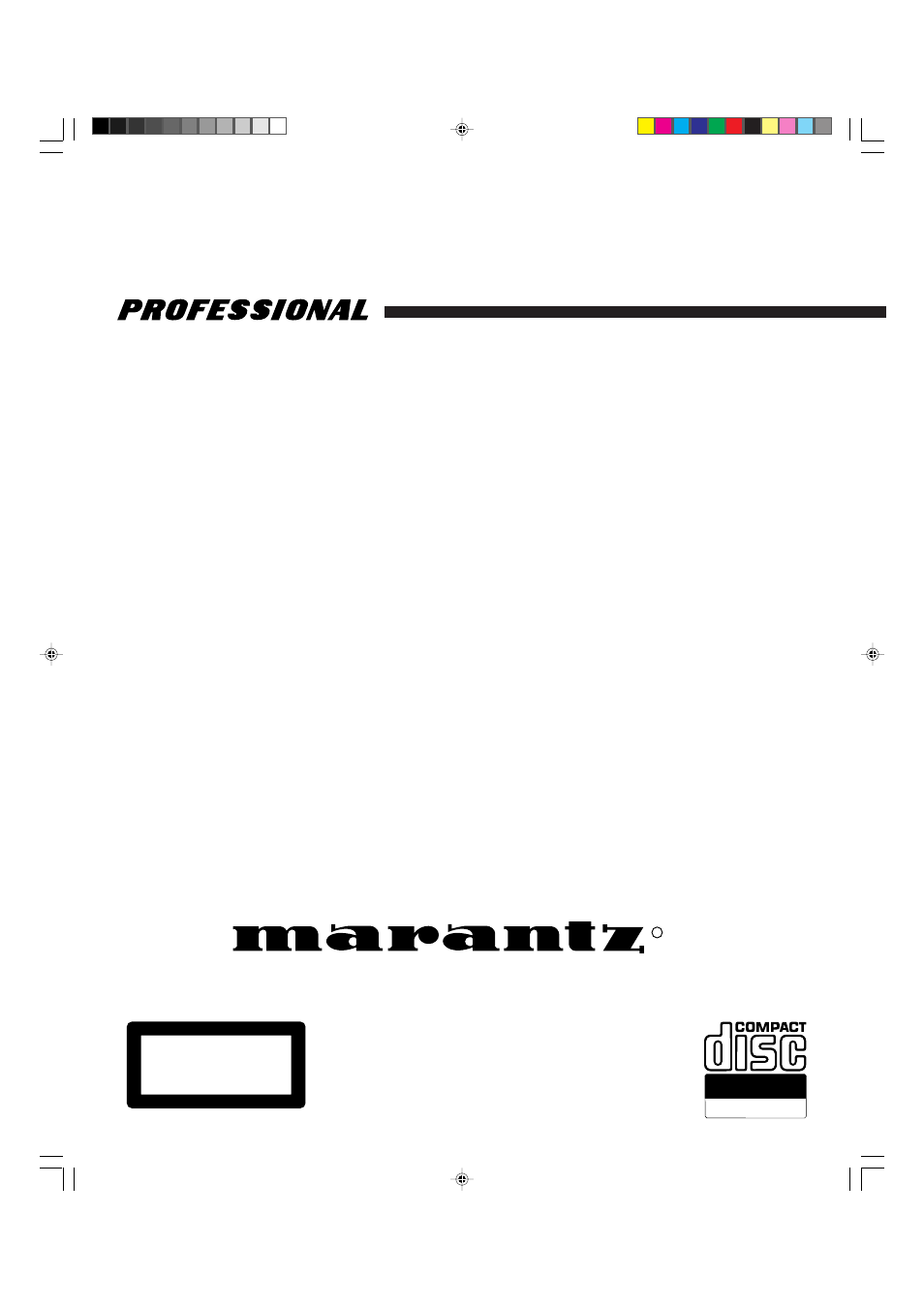 Marantz CDR500 User Manual | 33 pages