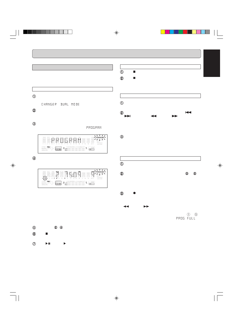 Programming, English | Marantz CDR500 User Manual | Page 24 / 33