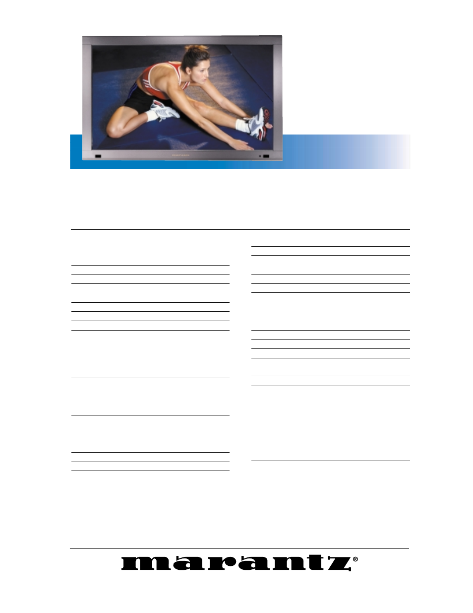 We'll open your eyes | Marantz PD4298HD User Manual | Page 2 / 2