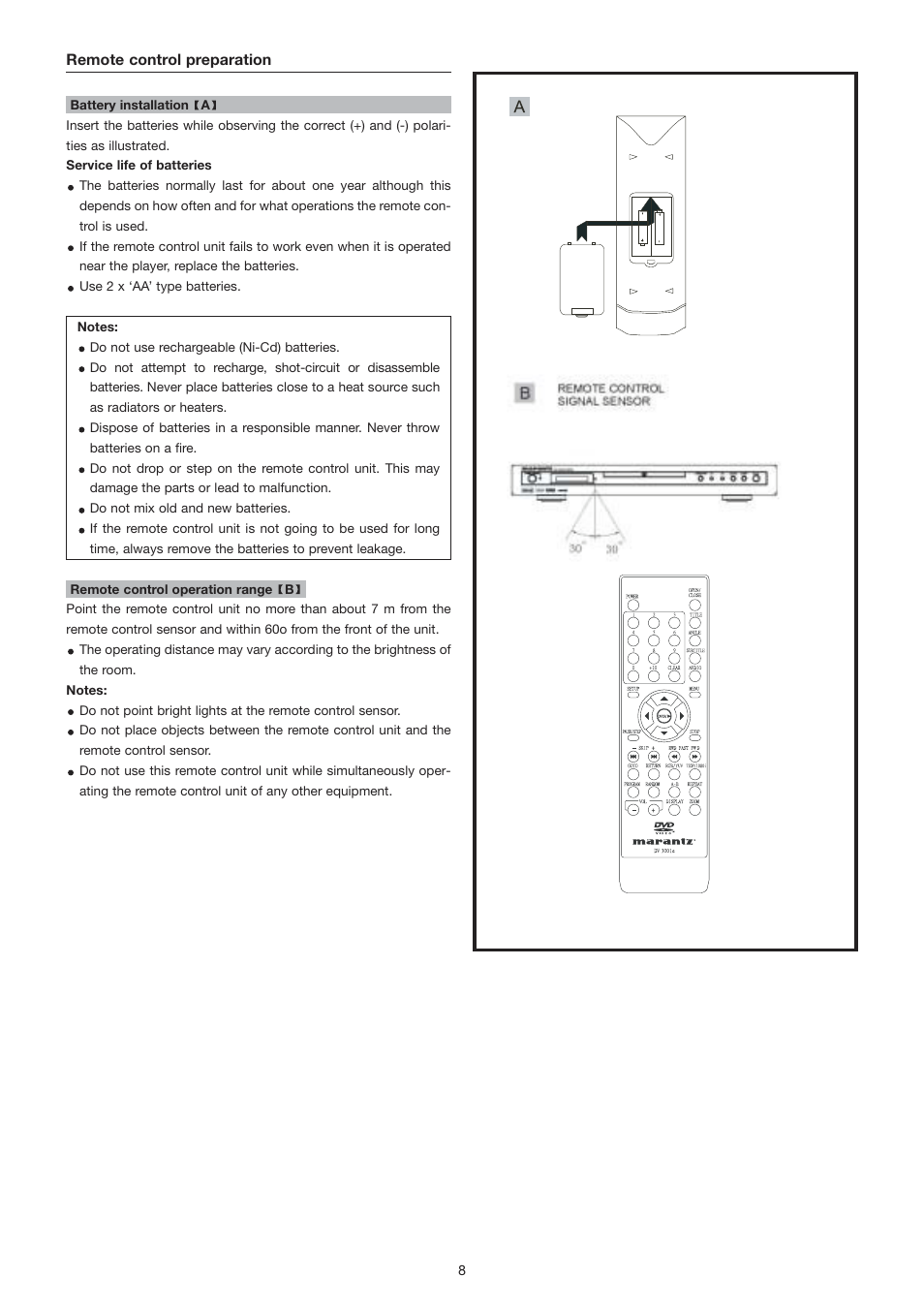 Marantz DV3001e User Manual | Page 10 / 26