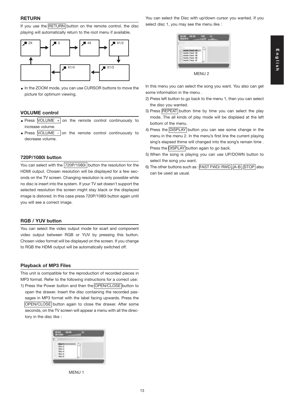Marantz DV3001e User Manual | Page 15 / 26
