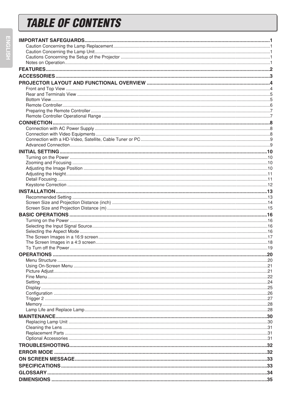 Marantz VP-12S2 User Manual | Page 4 / 40