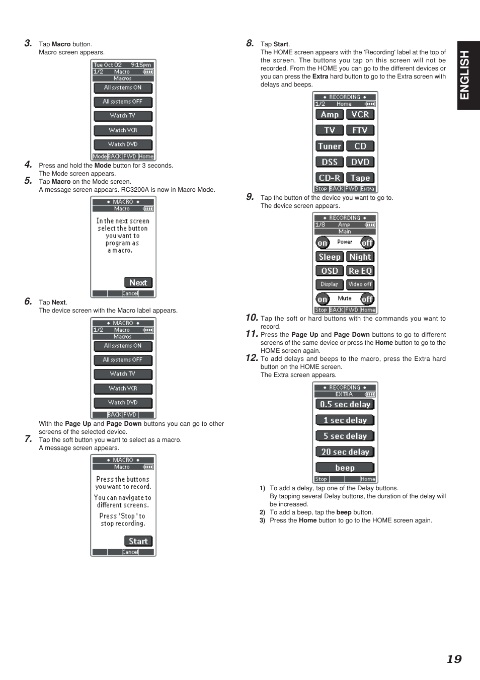 19 english | Marantz SR8200 User Manual | Page 23 / 53