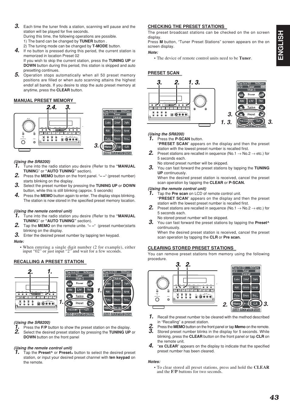 43 english | Marantz SR8200 User Manual | Page 47 / 53