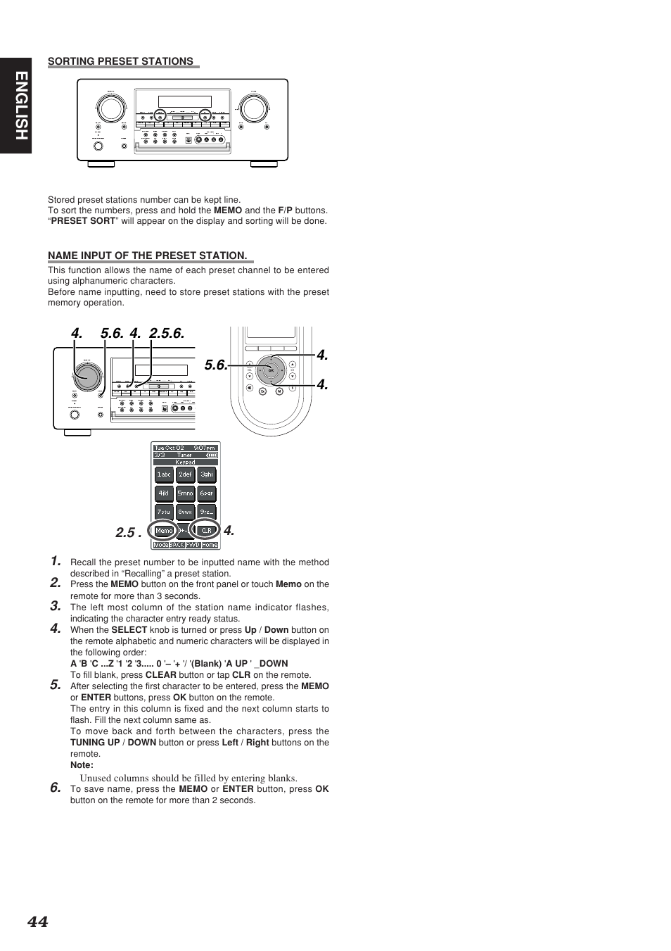 44 english | Marantz SR8200 User Manual | Page 48 / 53