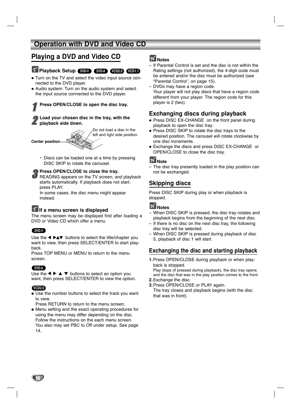 Marantz VC5400/PMD970 User Manual | Page 16 / 31