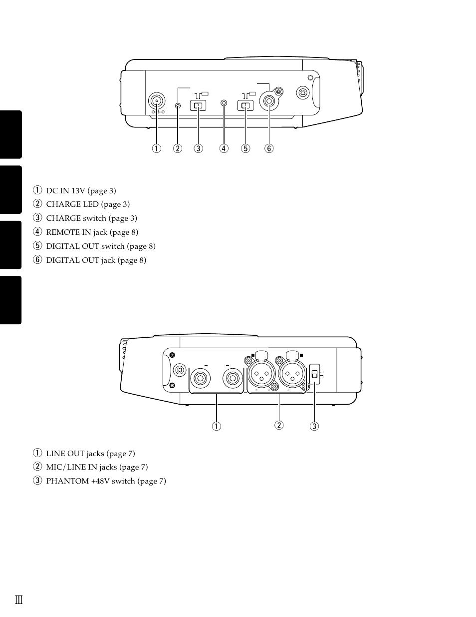 Setting up, We left panel q, Right panel q | Marantz PMD690 User Manual | Page 35 / 37