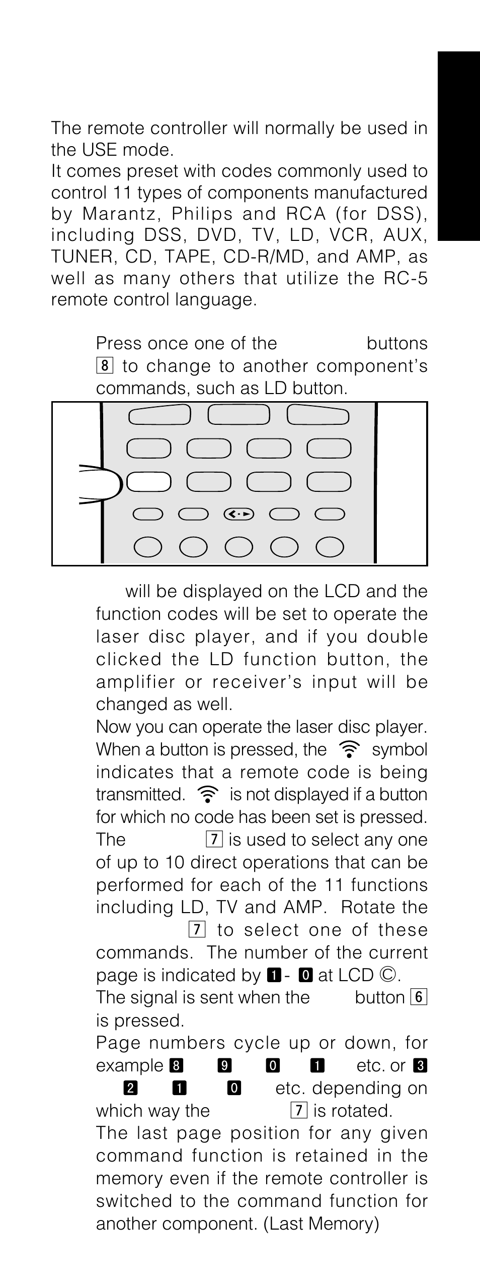 Basic operation, Use mode, English | Marantz RC1200 User Manual | Page 10 / 47