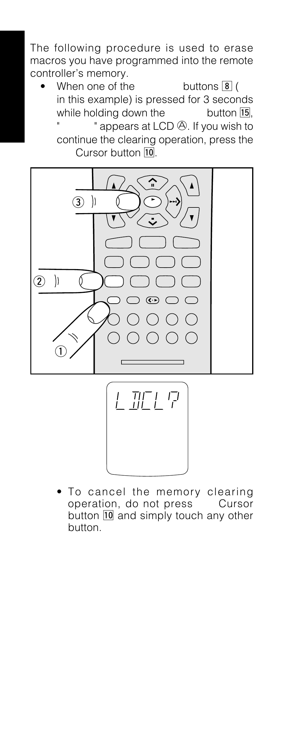 Clearing macro programs, English, Ew q | Marantz RC1200 User Manual | Page 29 / 47