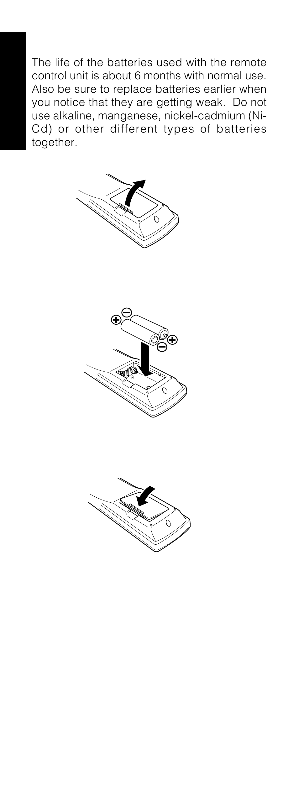 Loading batteries | Marantz RC1200 User Manual | Page 9 / 47