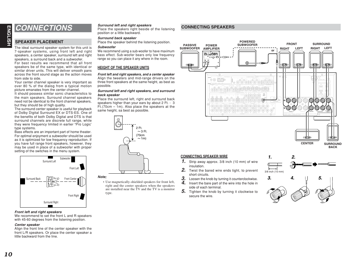 Connections | Marantz SR6400 User Manual | Page 13 / 38