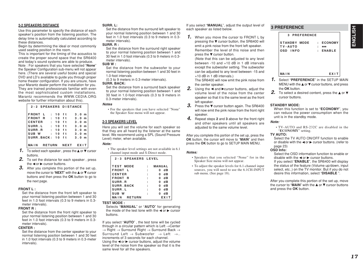 English | Marantz SR6400 User Manual | Page 20 / 38