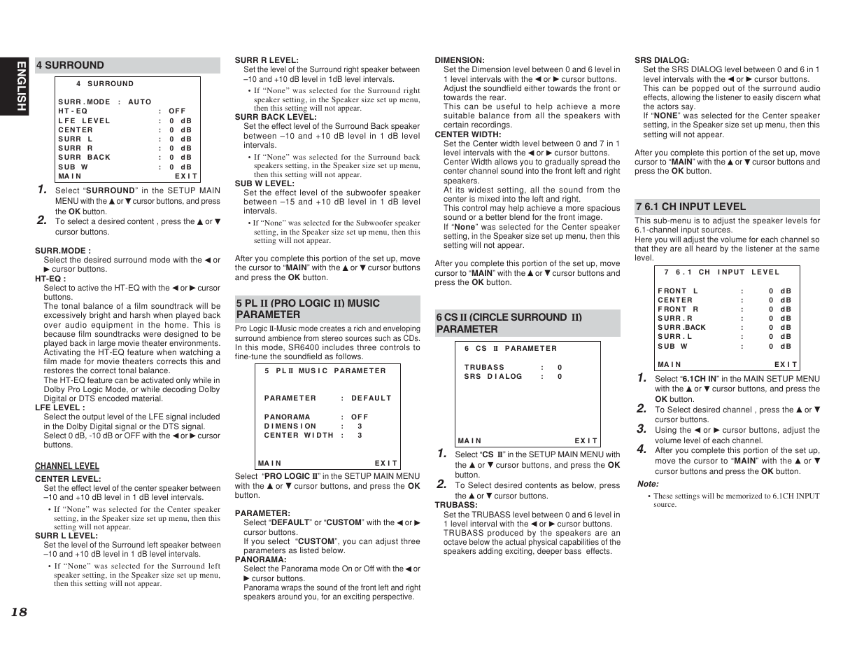 English | Marantz SR6400 User Manual | Page 21 / 38
