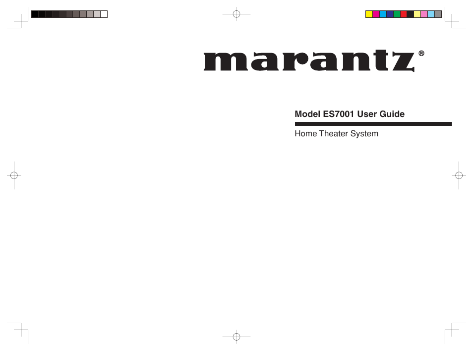 Marantz ES7001 User Manual | 25 pages