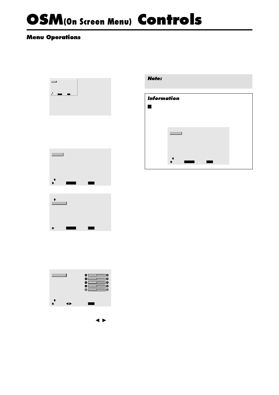 Controls, On screen menu), Menu operations | On the remote control | Marantz PD6140D User Manual | Page 22 / 60