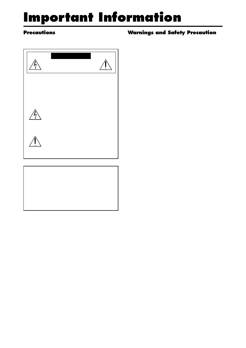 Important information | Marantz PD6140D User Manual | Page 3 / 60