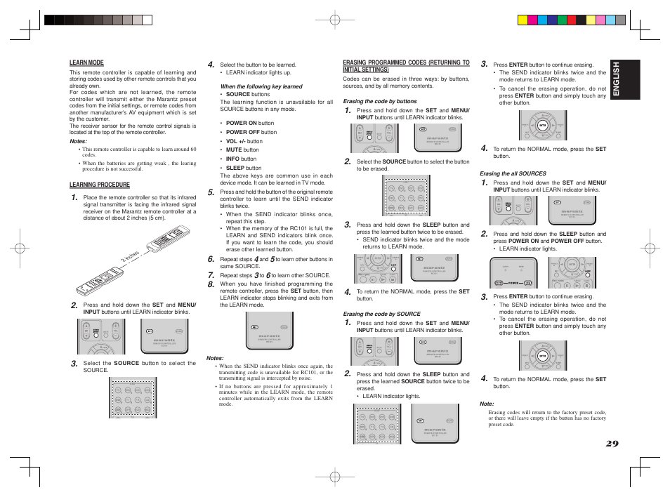 Sys tem re mot e c ont rol ler | Marantz SR8002 User Manual | Page 32 / 94