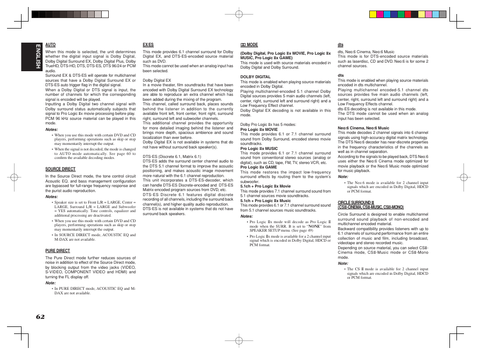 Marantz SR8002 User Manual | Page 65 / 94