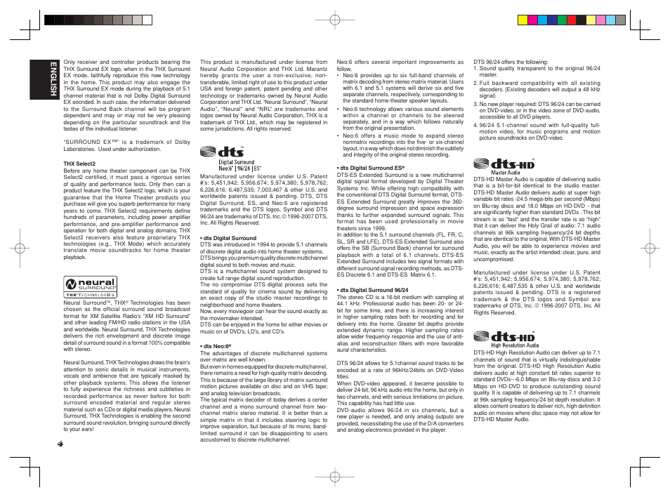 Marantz SR8002 User Manual | Page 7 / 94