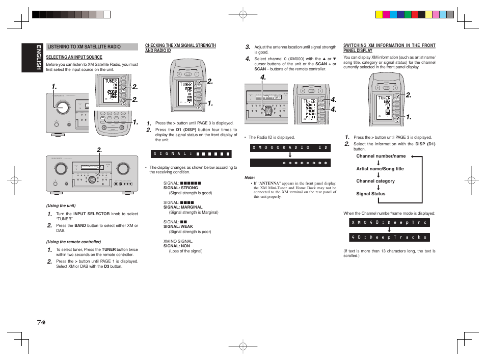 Use page 1, Use page 2 3 4, Use page 2 | Marantz SR8002 User Manual | Page 77 / 94