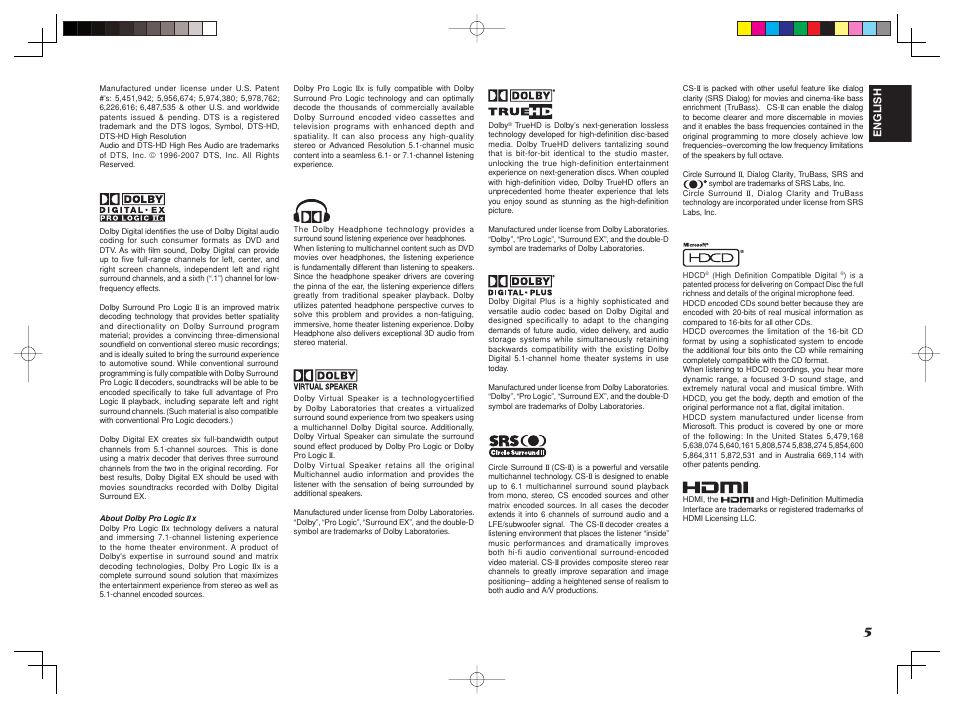 Marantz SR8002 User Manual | Page 8 / 94