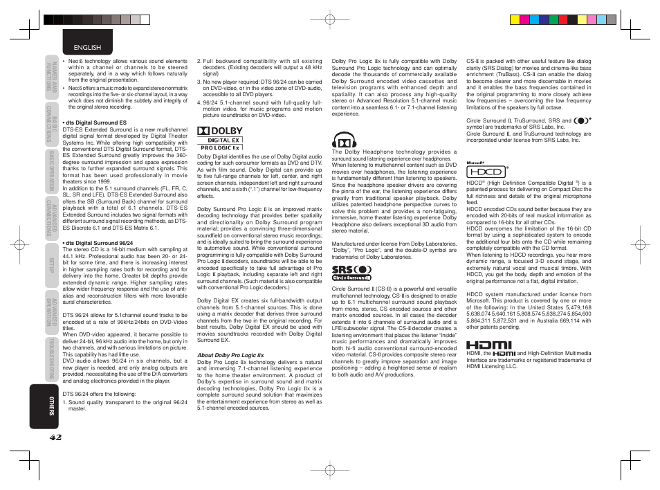 Marantz SR4003 User Manual | Page 46 / 50