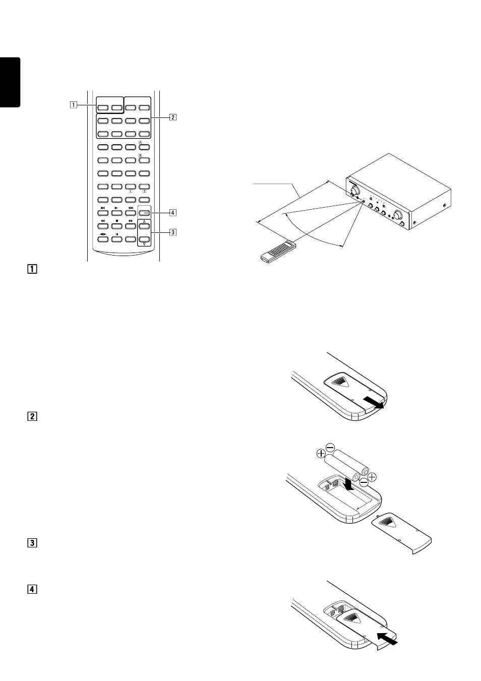 Remote control unit rc4200pm, Using the remote control unit, 7english english | Marantz PM4200 User Manual | Page 8 / 13