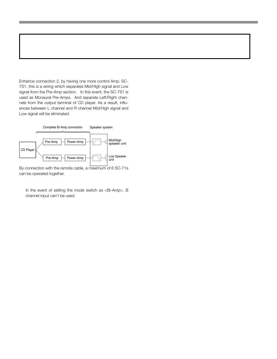 Connections ■ complete bi-amp connection | Marantz SC-7S1 User Manual | Page 12 / 25