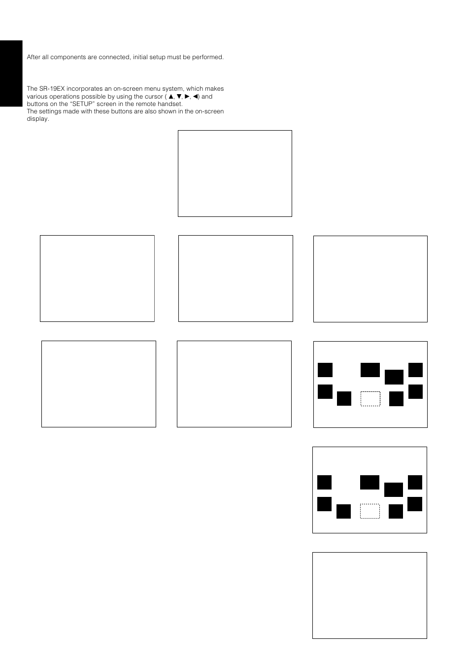 Setup, On screen display menu system, English | Marantz SR-18EX User Manual | Page 19 / 47