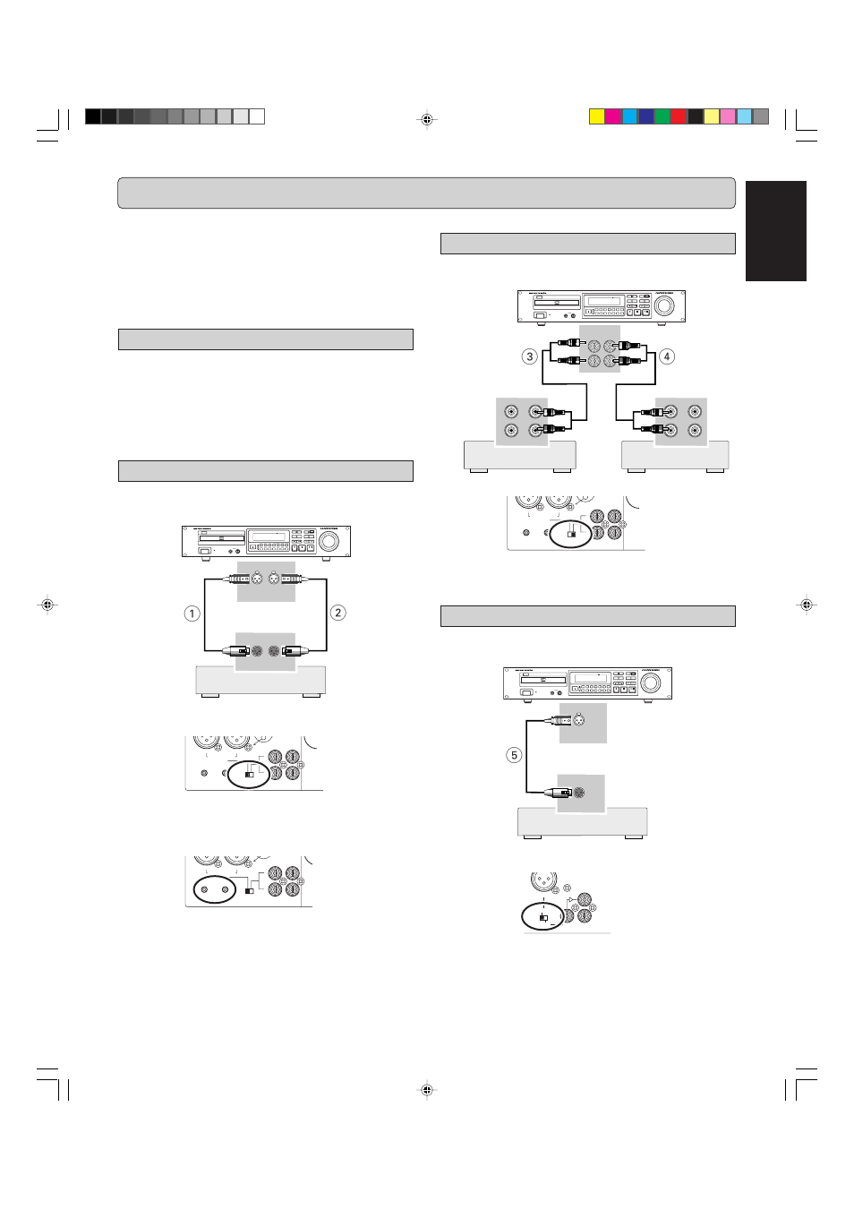 Installation, English, Unbalanced analog connections | Digital aes/ebu connections, The following options are available, Balanced analog connections, Neutrik | Marantz CDR631 User Manual | Page 11 / 33