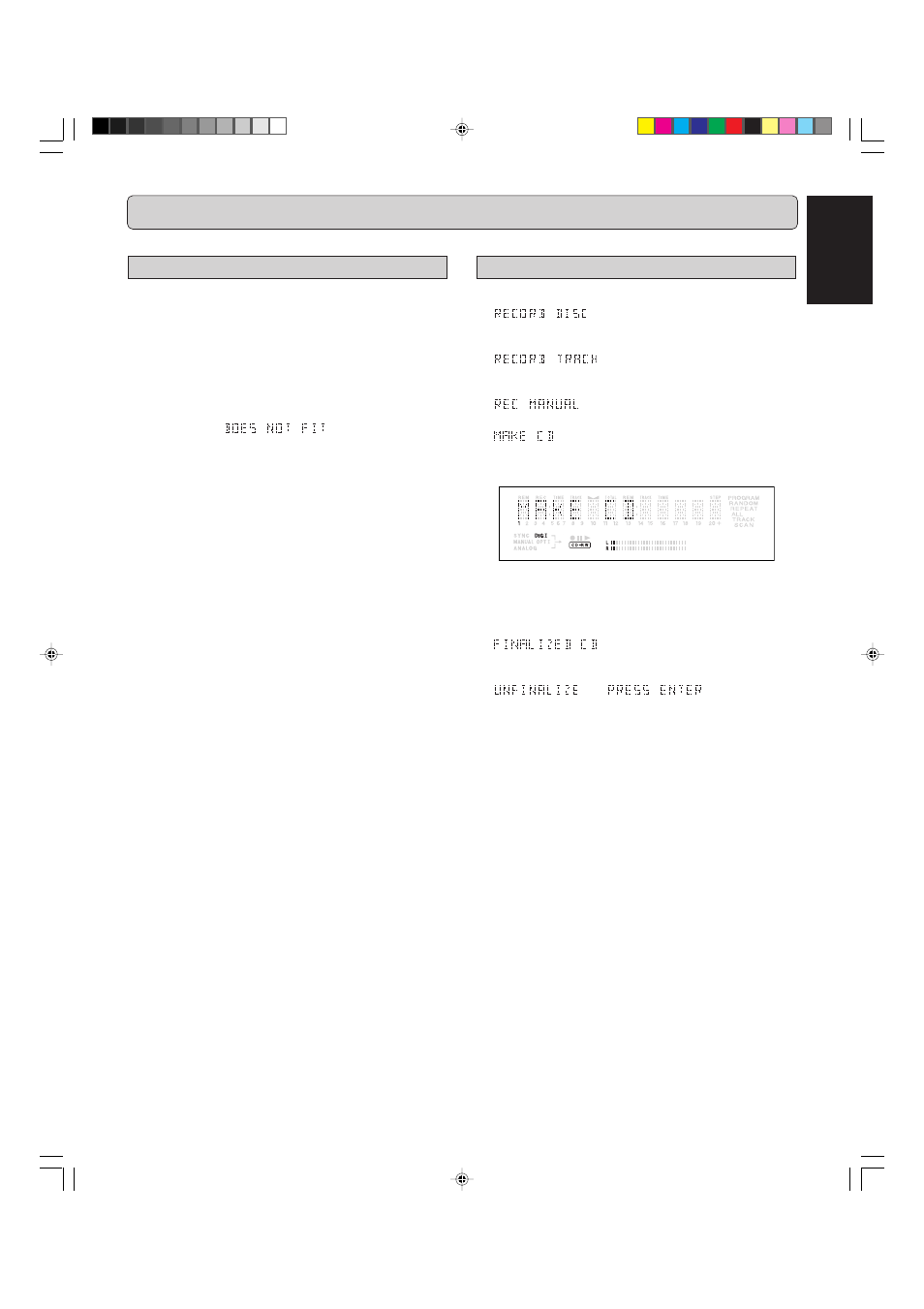 Recording, English, Remarks about recording | Recording modes | Marantz CDR631 User Manual | Page 15 / 33