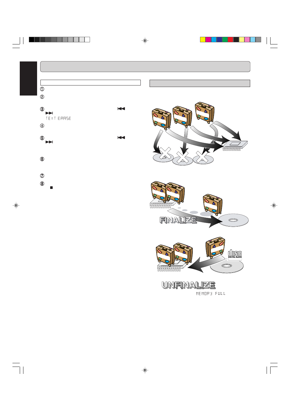 Menu mode, English, About text | Marantz CDR631 User Manual | Page 24 / 33