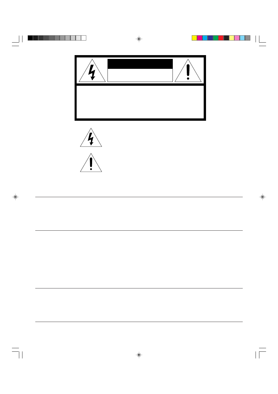 Caution, Warning, Laser safety | Attention | Marantz CDR631 User Manual | Page 3 / 33