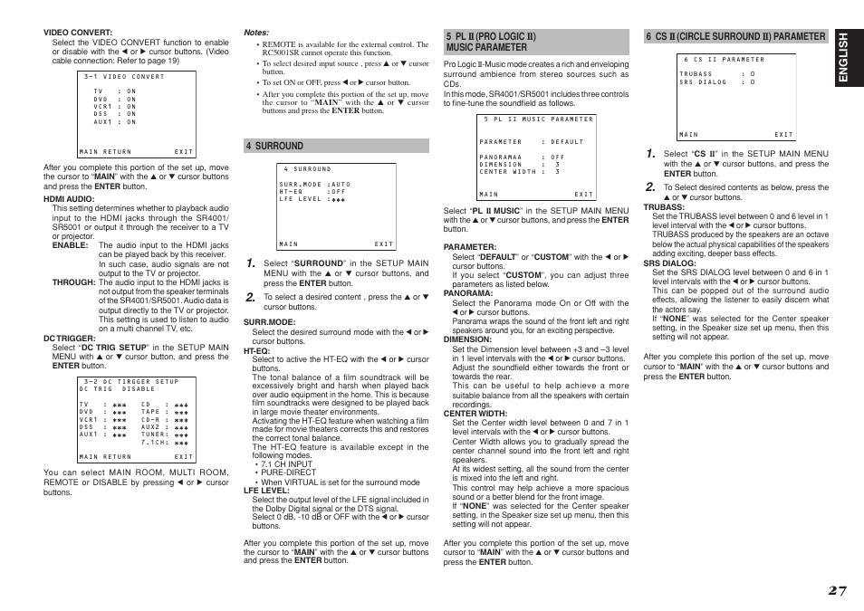 Marantz SR4001 User Manual | Page 31 / 51